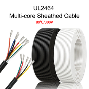 Cavo UL2464 28/26/24/22/20/18 AWG 300V 80°C con <span class=keywords><strong>2</strong></span>, 4, 6, 8, 10, 15, 20, 25, 37, 50 Conduttori Rivestito in PVC per Sistemi di Automazione Industriale - Product Image 1