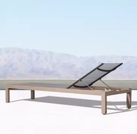 Chaise longue de piscine extérieure commerciale avec structure en aluminium, mobilier de relaxation pour hôtels, complexes hôteliers, villas de plage et projets.