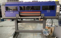 Imprimante DTF UV multicolore 550 mm rouleau-à-rouleau, machine à autocollants en film PET entièrement automatique pour encre éco-solvant et sublimation, avec fonction de plastification
