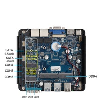 Mini PC XCY sin Ventilador, Computadora Industrial Intel Celeron N5100, 4x DB9 RS232 RS485, LAN Dual, Win11 Linux, Thin Client Integrado