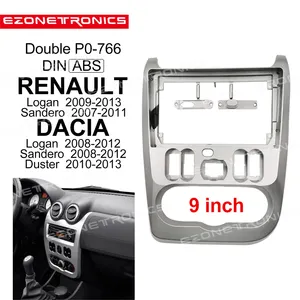 Wholesale Car Accessory 9" Radio Video Fascia Panel For RENAULT DACIA 2007-2013 Audio Multimedia Player Frame Car Dah Kit Panel