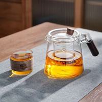Théière en verre pour la maison, résistante aux hautes températures, bouilloire à thé individuelle, ensemble de thé pour cuisinière électrique en argile