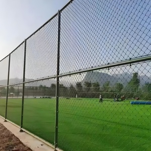 Near Me Metal Pvcコーティングされた一時的なワイヤーチェーンリンクフェンスポストパネル付き取り付け - Product Image 2