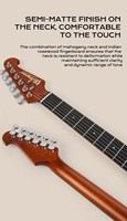 Guitare électrique Bullfighter K10 6 cordes Double micro Finition bois naturel