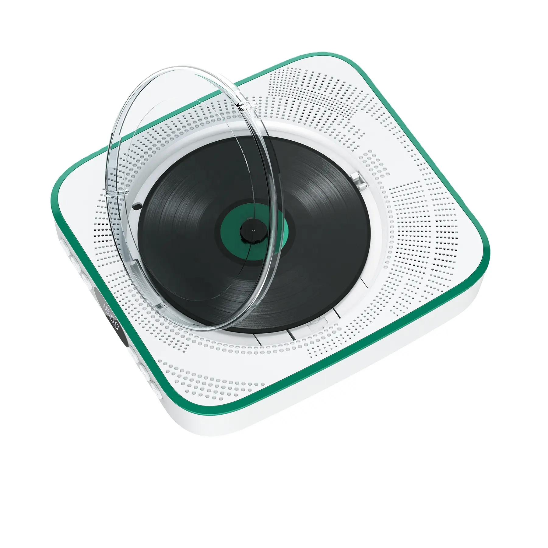 Ev kullanımı mini taşınabilir cd çalar dahili hoparlör cd/mp3 çalar müzik saat çift hifi ses taşınabilir cd çalar hoparlörler ile