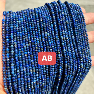 2mm 3mm <span class=keywords><strong>4mm</strong></span> 3A 5A 7A lapislázuli piedra facetada dura cuentas sueltas cuentas redondas para DIY pulsera collar fabricación de joyas - Product Image 2