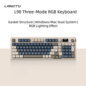 LangTu L98 Three-mode BT Wired Wireless Keyboard High Appearance Quality keyboard Gaming Office Silent Film Key Pad in stock - Product Image 5