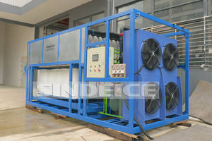 เครื่องทำน้ำแข็งอุตสาหกรรม SINDEICE <span class=keywords><strong>SDAB</strong></span>-5T ขนาด 5 ตัน 220V ระบบระบายความร้อนด้วยอากาศ ตัวเครื่องสแตนเลส 304 พร้อมมอเตอร์ลมและปั๊มอัตโนมัติ - Product Image 4