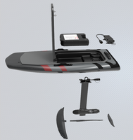 Hydrofoil électrique Kinma K-E Model, modèle traditionnel de surf, en fibre de carbone, 48V, puissance instantanée, durable, stable, pour les lacs, les rivières et l'océan.