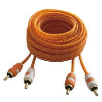Cable de Audio HiFi al por Mayor, Cable RCA de Cobre Libre de Oxígeno OFC, Blindado y Chapado en Oro, Estéreo para Audiófilos, OEM ODM