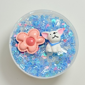 CHENXI sıcak satış sevimli köpek 150ml toksik olmayan balçık çift katmanlı kavanoz DIY yüksek temizle balçık kiti çocuklar eğitim oyuncak - Product Image 5