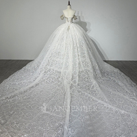 Robes de mariée Jancember JFH135 à paillettes, épaules dénudées, dentelle brodée, robes de bal