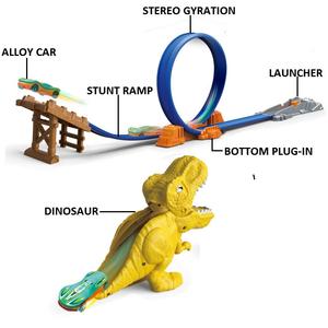 لعبة السكك الحديدية KSF لعبة السكك الحديدية سبرينت اكسسوارات مسار السيارة اطلاق النار يموت الصب السيارات سبيكة ديناصور فتحة اللعب للأطفال - Product Image 5