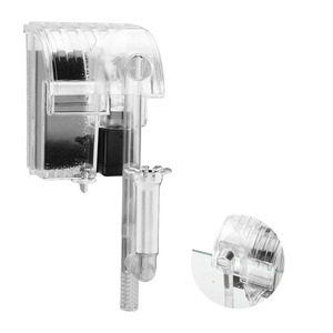 <span class=keywords><strong>Filtre</strong></span> <span class=keywords><strong>externe</strong></span> mural avec pompe à oxygène et coton filtrant pour aquariums et petits terrariums de tortues, traitement du film gras - Product Image 2