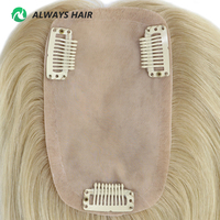 8x13 cm Blonde 613 Soie Top All Over Hair Topper pour Femmes Cheveux Humains