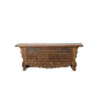 Table Console solide antique chinoise Table d'église sculptée à la main en bois récupéré finie pour le salon et les hôtels