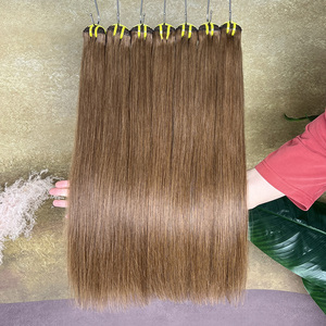 ขายส่ง # ผมตรงสีธรรมชาติ 4 สี แบบเป็นมัด 100% ผมแท้บราซิล ต่อผมแบบเส้นคู่ - Product Image 3