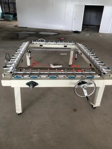 Camilla de tensión de malla de pantalla automática Máquina de estiramiento de pantalla eficiente de condición nueva y usada - Product Image 6