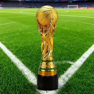 Trophée Coupe Héraclès 2026 Édition États-Unis-Canada-Mexique en Résine Imprimée UV, Couleurs Personnalisables, Logo, Décoration Commémorative pour Supporters de Football - Product Image 1