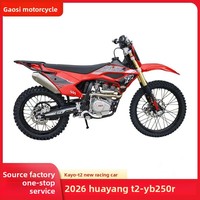 KAYO Huayang T2/YB250R Moto tout-terrain de course 250cc à deux roues, de taille moyenne, haute performance pour la forêt et les terrains accidentés