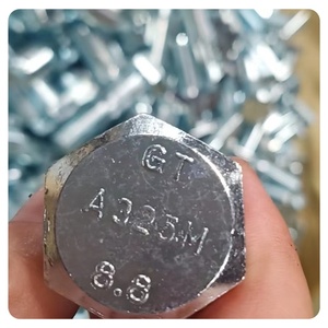 Sujetadores de alta resistencia A193 B7 A325 Heavy Hex Bolt Grade 8,8 Class 10,9 <span class=keywords><strong>HDG</strong></span> A153 - Product Image 1