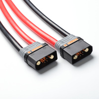 Cable de Batería de Silicona 4AWG con Conector QS10-S para RC, Macho y Hembra, Enchapado en Oro, Cableado para Vehículos Eléctricos