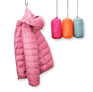 <span class=keywords><strong>M</strong></span>-8XL सर्दियों महिलाओं Ultralight पतली नीचे जैकेट सफेद बतख नीचे Hooded जैकेट लंबी आस्तीन गर्म कोट Parka महिला पोर्टेबल घिसना - Product Image 1