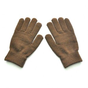 BESTELLA Gants d'hiver en polyester tricoté pour l'extérieur, couleur unie, chauds, pour le sport quotidien, pour hommes et femmes, vente en gros - Product Image 5