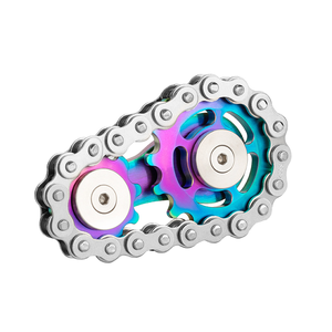 Bike Chain Gear <strong>Fidget</strong> <strong>Spinner</strong> Metal Sprocket Chain <strong>Fidget</strong> Toy Stress Anxiety Relief <strong>Fidget</strong> Toy - Product Image 3