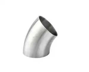 Special hot selling mirror sanitary 304 316L stainless steel pipe fittings 45 degree elbow