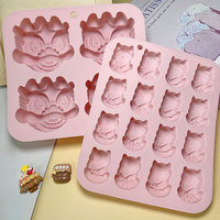 Style chinois Lion danse Koi chat Silicone moule bricolage bac à glace pour gâteau au chocolat décoration gâteau outils