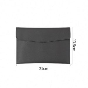Promotion Business Leather <b>Folder</b> Logo A4 A5 A6 Administration <b>Portfolio</b> Envelope Paper File Holder Bag Custom Promotional Gifts - Product Image 6