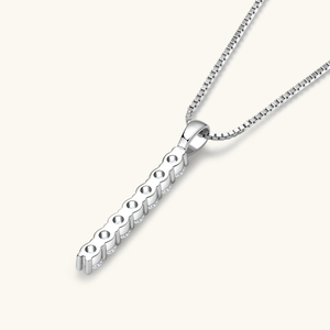 S925 0.56 <span class=keywords><strong>Karat</strong></span> D Moissanite Cadeia Jóias Colar Mulheres Feminino Simples Mossanite Bar Colar de Casamento para As Mulheres - Product Image 6