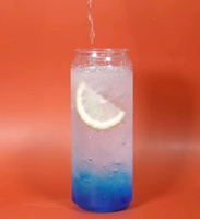 330ml 500ml en vrac transparent personnalisé jus café boisson soda boisson énergisante molle vide PET plastique peut