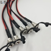 Connecteurs jack d'alimentation femelle en cc, 2.5mm, 2.1mm, 1.35mm, 2.5x5.5