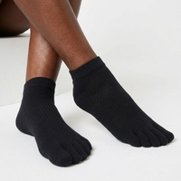 Chaussettes de sport invisibles de haute qualité pour usage quotidien, coupe basse, avec soutien de la voûte plantaire, chaussettes à 5 orteils pour la gym, l'entraînement et les cours de fitness