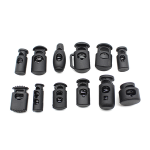 Nœud de lacet en plastique pour ajuster la tension avec une corde qui passe à travers, se contracte et se fixe grâce à une boucle à ressort - Product Image 3