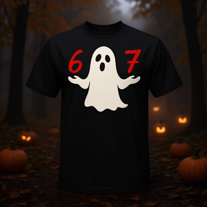 Six Seven Meme 6 7 T-shirt de costume de fantôme d'Halloween - Product Image 3