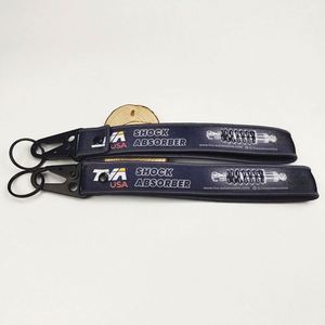 2022 Nylon Woven Keychain Clasp Webbing Buckle Hanging Carabiner Key Holder With Hook and Loop - Product Image 5