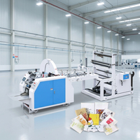 Machine à fabriquer des sacs en papier à fond en V, petite, bon marché, à grande vitesse et à prix bas, avec impression