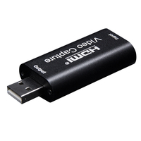 Carte de Capture Vidéo HDMI USB 2.0 pour Streaming en Direct et Enregistrement de Jeu, Compatible PS4, Caméra HD 4K, Android, Xbox, OBS, Inclut SDI, DC, AC