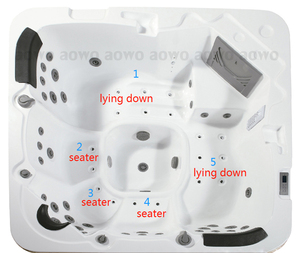 Tubo caliente al aire libre Spa bañeras SAA WM acrílico <span class=keywords><strong>jacuzzi</strong></span> para la venta <span class=keywords><strong>barato</strong></span> al aire libre spa jacuzzis 5 personas Plug and Play Balboa control - Product Image 5