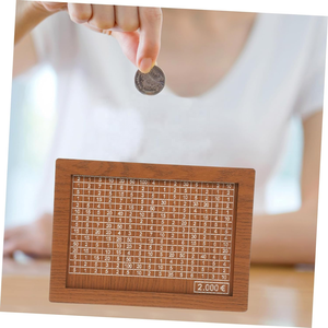 Otros Juguetes Educativos, Hucha de Madera con Contador, Hucha de Escritorio, Regalo para Niños, Artesanía de Madera, Caja de Ahorro de Madera - Product Image 3