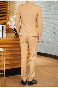 <span class=keywords><strong>2022</strong></span> <span class=keywords><strong>moda</strong></span> Slim Fit trajes de graduación para hombres 3 piezas personalizado elegante novio esmoquin para boda - Product Image 6