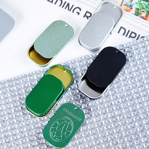 Tùy Chỉnh Thiết Kế Logo Màu Xanh Lá Cây Nhỏ Hình Chữ Nhật <span class=keywords><strong>Tin</strong></span> Trường Hợp Kim Loại <span class=keywords><strong>Tin</strong></span> Có Thể Hộp Bạc Hà Mỹ Phẩm Rắn Nước Hoa Lông Mày Xà Phòng Lip Balm Trượt Hộp Thiếc - Product Image 1
