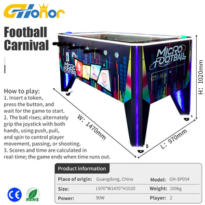 Mesa de Futbolín Interactiva que Funciona con Monedas, Máquina de Juego <span class=keywords><strong>Arcade</strong></span> con Indicador Electrónico de Puntuación para Centros de Juego y Bares - Product Image 6
