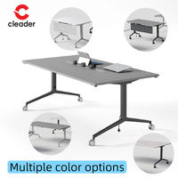 Tables et chaises de réunion multifonctionnelles combinées, tutoriel, classe, bureau de formation pliable, table de réunion