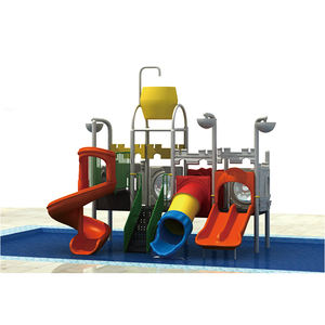 <span class=keywords><strong>Parque</strong></span> de agua para niños al aire libre con tobogán de acero Equipo de piscina de agua de plástico para uso en parques y jardines cerca de mí - Product Image 5