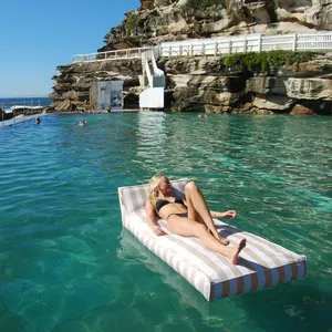 Sofá Cama Inflable, Flotador de Piscina, Tumbona Extra Grande con Cubierta de Tela para Adultos, Flotador Inflable para Piscina - Product Image 6