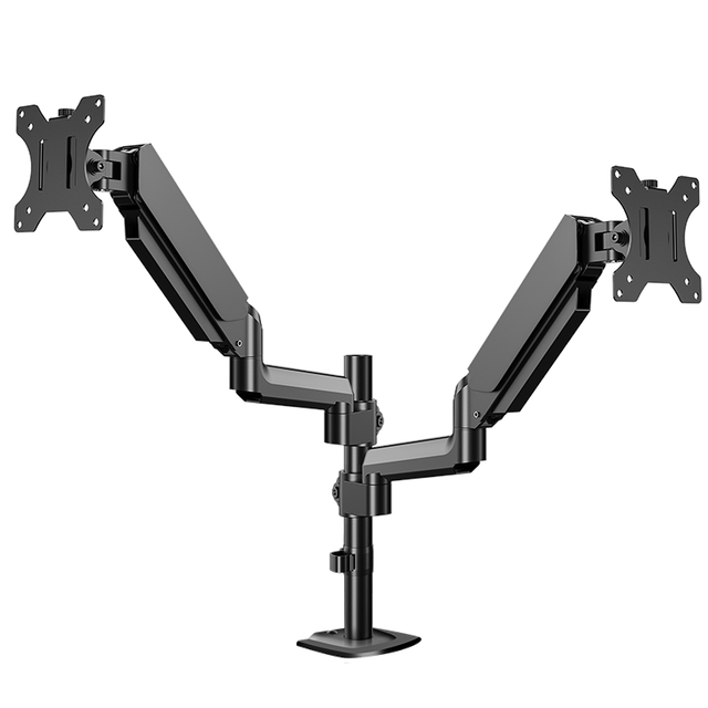 Factory Dual Monitor Arm Mount 17 to 32 Inch Articulating Gas Spring Arm